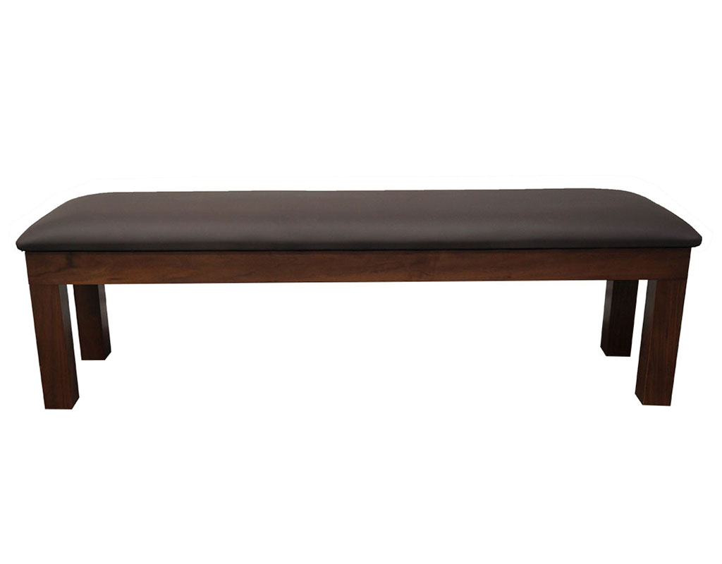 Signature Upholstered Pool Table Storage Bench Walnut Home Leisure Direct